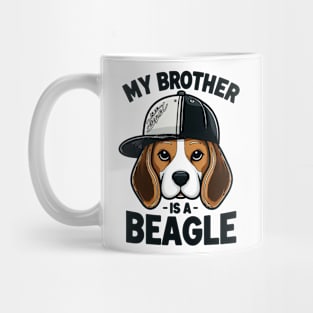 My Brother Is A Beagle Dog Tails and Treats Family Mug